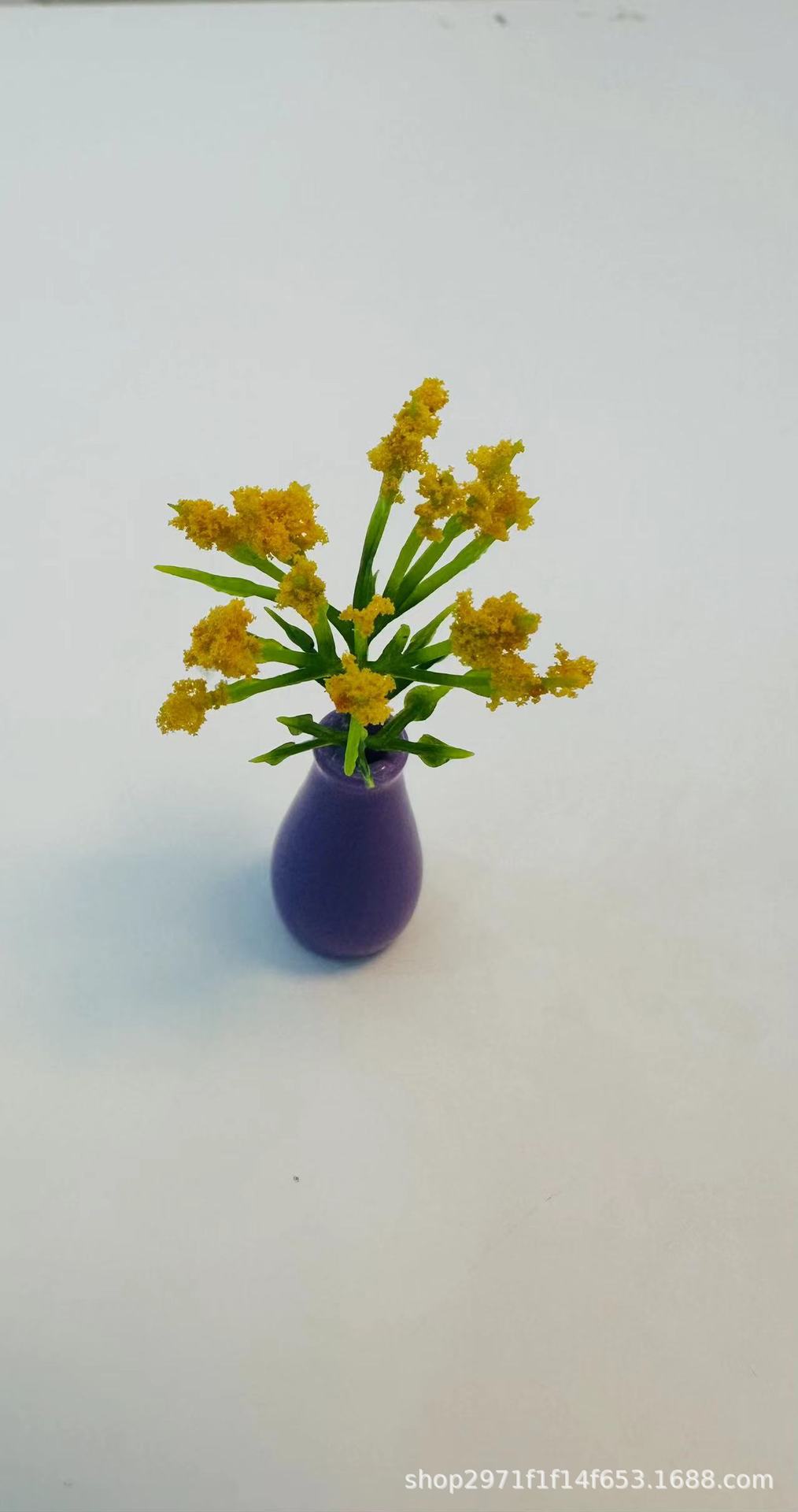 연한 노란색 화분(랜덤 꽃병) 높이 5CM