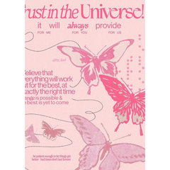 ins風愛心蝴蝶海報情人節文藝少女風宿舍牆貼臥室裝飾畫拍照背景