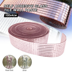 Self-adhesive mosaic glass wall sticker DIY handmade mirror ball living room background wall KTV decorative patch cross-border