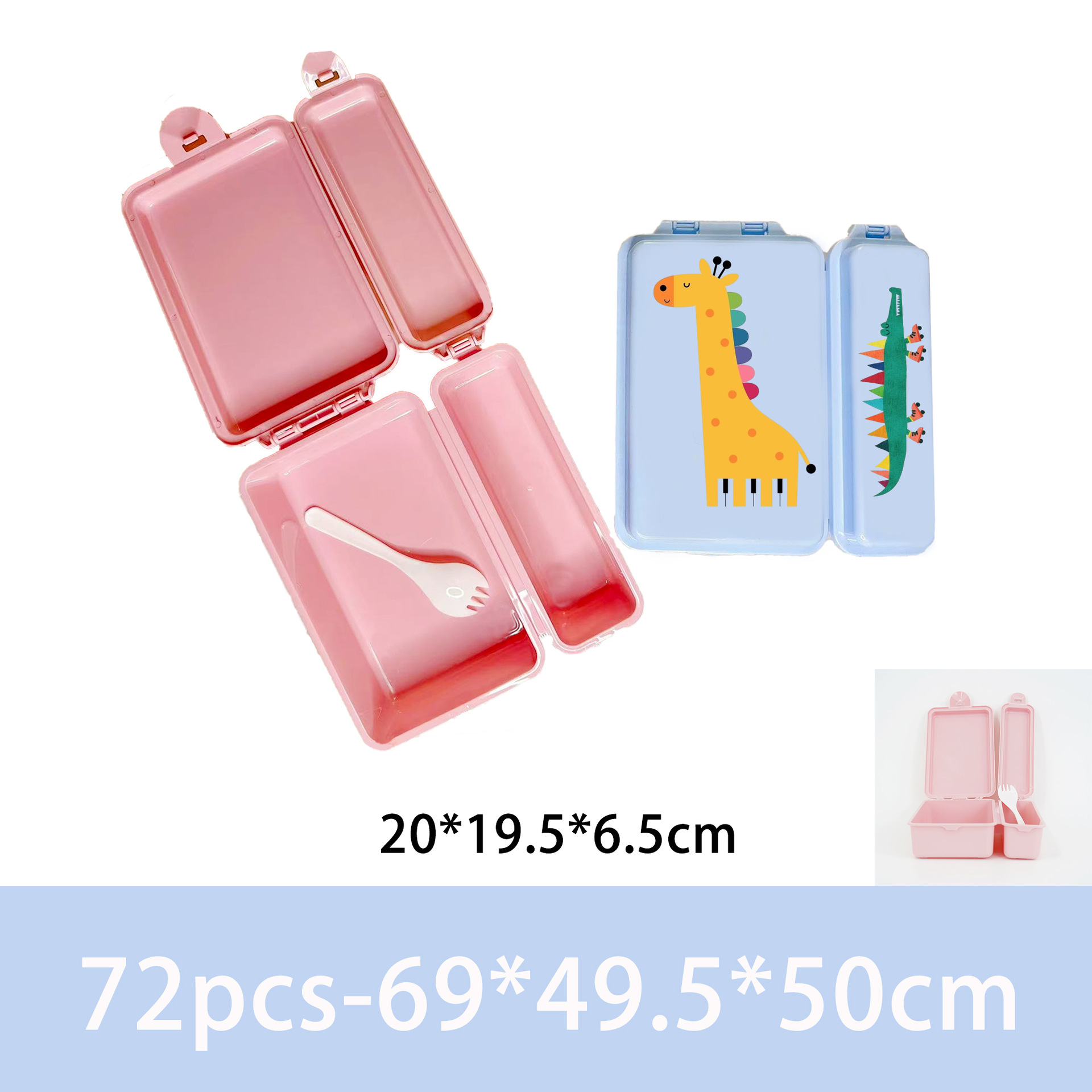 Fiambrera de plástico con patrón de color personalizado, valor de alto valor, fiambrera para ir a trabajar con arroz, caja de conservación fresca para microondas