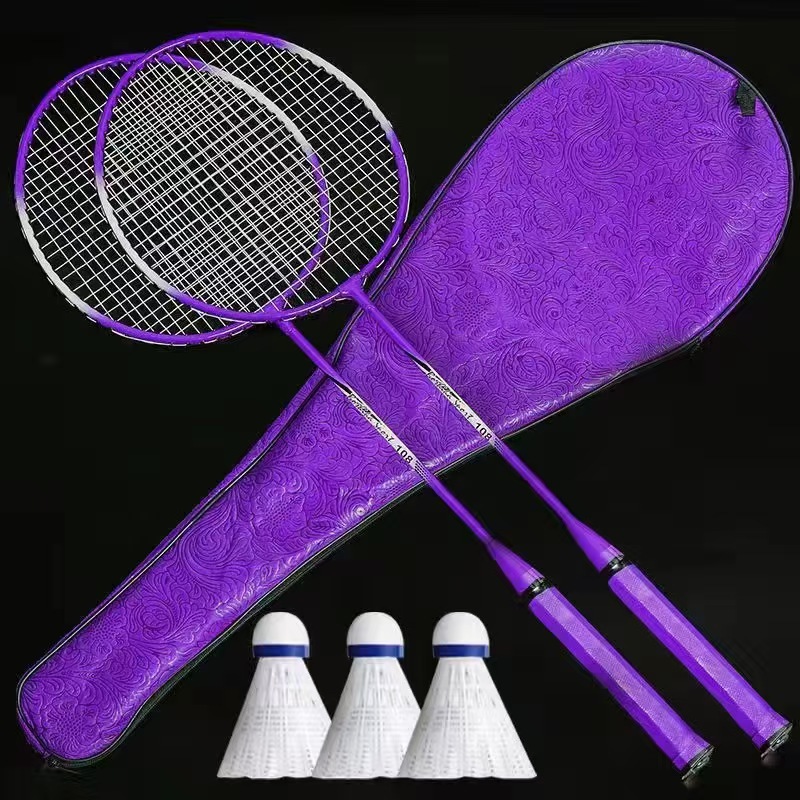 Directly Supplied from the Manufacturer, Ultra-Light Training Badminton Racket, Integrated Badminton Racket, Supports Labeling, 108 Professional Beginner Level