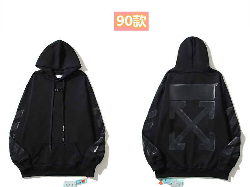 Marca de moda offwhite graffiti religioso pintura al óleo impresión de flecha hombre y mujer suelta OW pareja alta calle hoodie abrigo