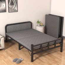 折叠床家用单人成人午睡办公室休息简易陪护卧室加床硬板铁床便携