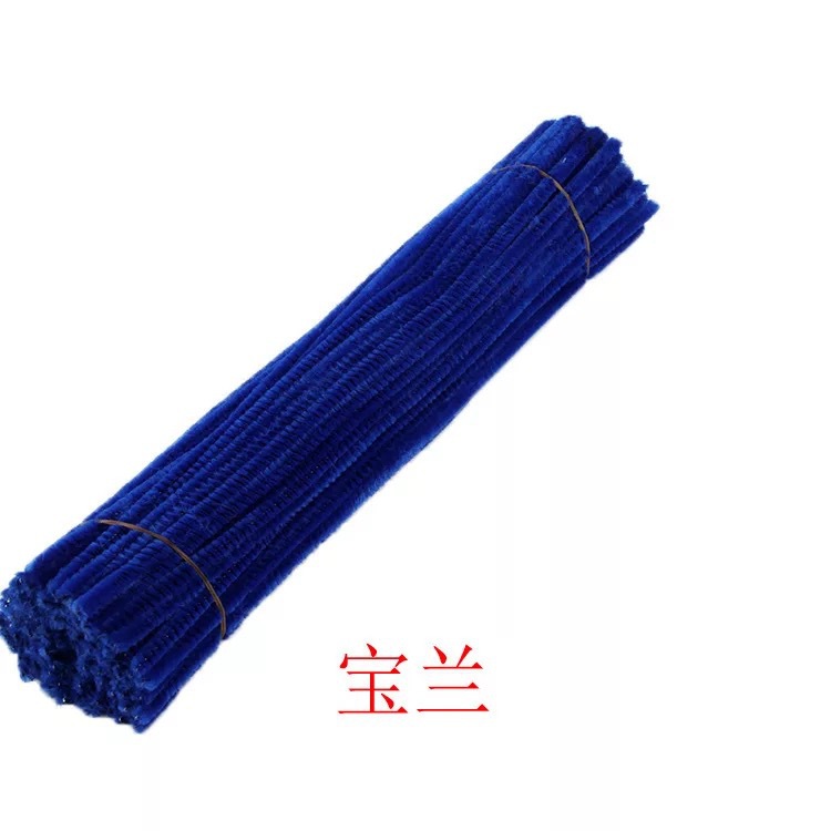 Fabricantes monocromáticos de lana verde DIY barra de torsión de lana de raíz de peluche infantil puzzle 24 colores 100 juguetes hechos a mano