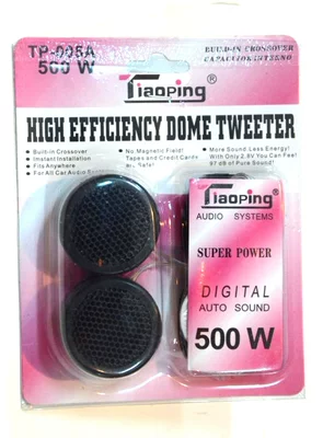 Car horn/tweeter: Tweeters, High-End Speakers/Balls, Home Use