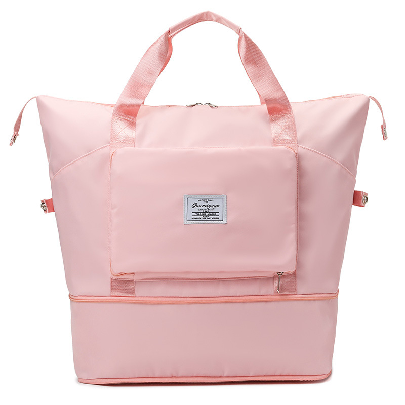 Bolsa de viaje plegable portátil de corta distancia para mujer bolsa de almacenamiento de espera de viaje de gran capacidad bolsa de equipaje de entrega de una pieza Bolsa de fitness