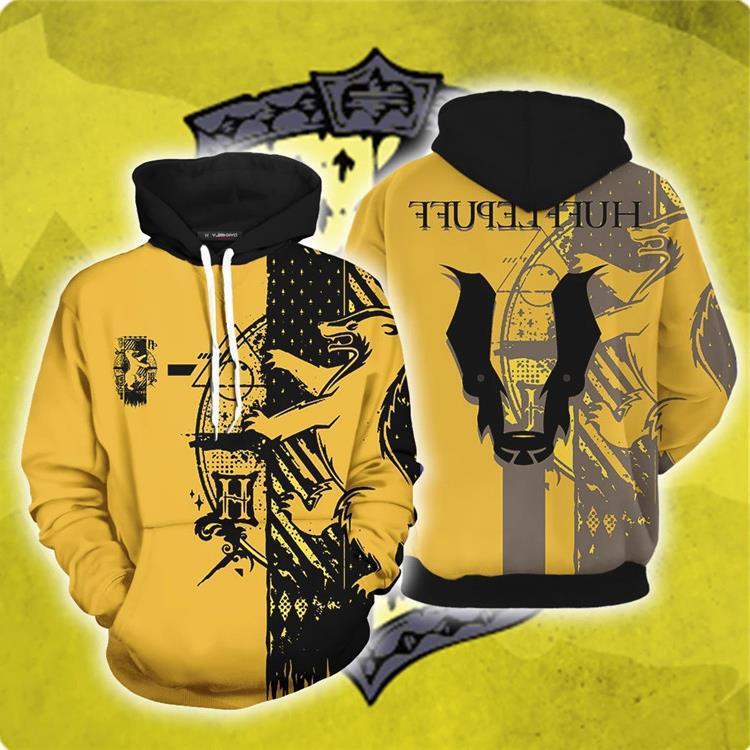 European and American Halloween Harry Potter casual men's hooded sweater 3D digital printing Spring and Autumn long sleeve coat wholesale