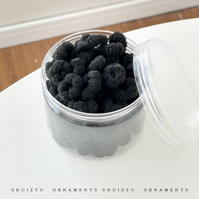 Banda de pelo de pulgar corbata cuerda de pelo hembra niños no lastiman pelo banda de goma pequeña banda de goma elástica alta cuerda de pelo del bebé accesorios para el cabello