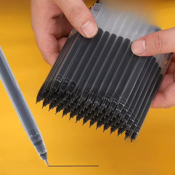 Large Capacity pen gel pen full needle head 0.5mm giant writing gel pen student examination pen signature pen office