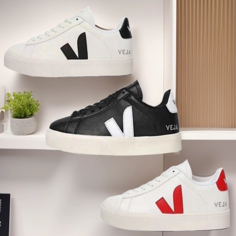 Putian Pure Original Veja White Sneakers, Celebrity-Inspired Fashion Sports Shoes for Couples, Unisex Casual Versatile Breathable Sneakers
