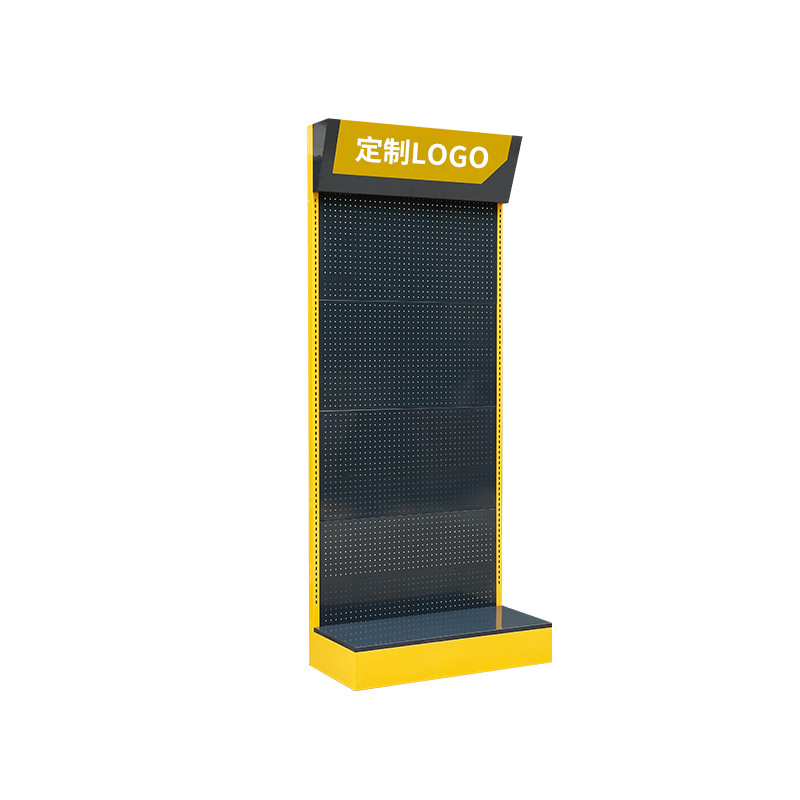 Tienda de conveniencia estante de exhibición caja de luz accesorios de teléfono móvil estante de joyería unilateral gancho multicapa estante de exhibición de hardware agujero agujero tablero