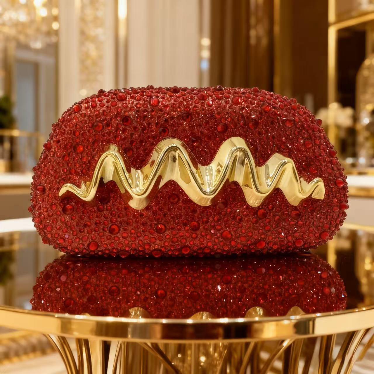 Europa y los Estados Unidos nuevos paquetes de cena de damas un hombro inclinado tramo completo taladro bolsas de mano muñeca especial lujosa bolsa de cena acrílica