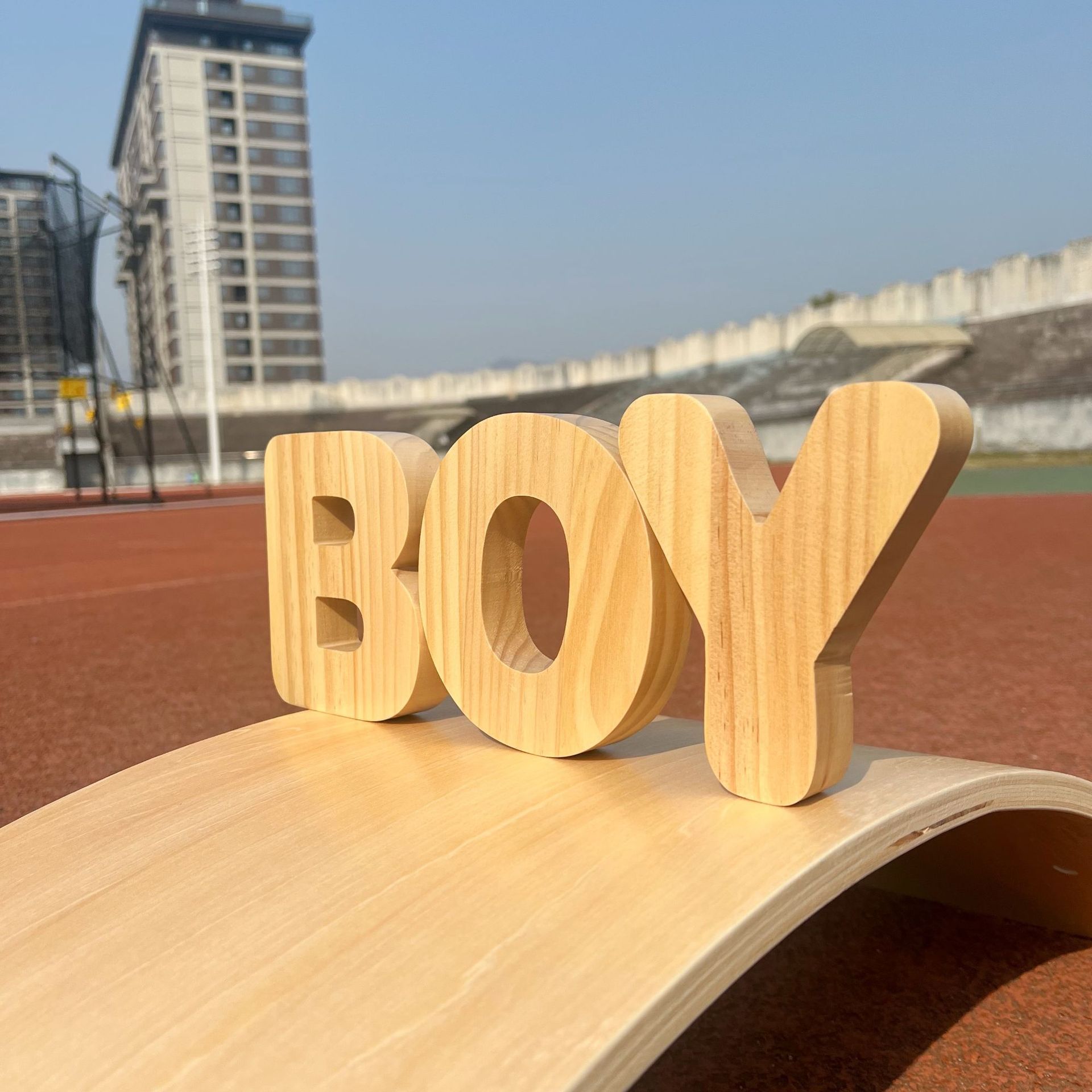 De madera para niños 26 letras en inglés palabras de ortografía jardín de infantes grandes bloques de construcción equilibrio apilamiento alto apilamiento juguetes educativos