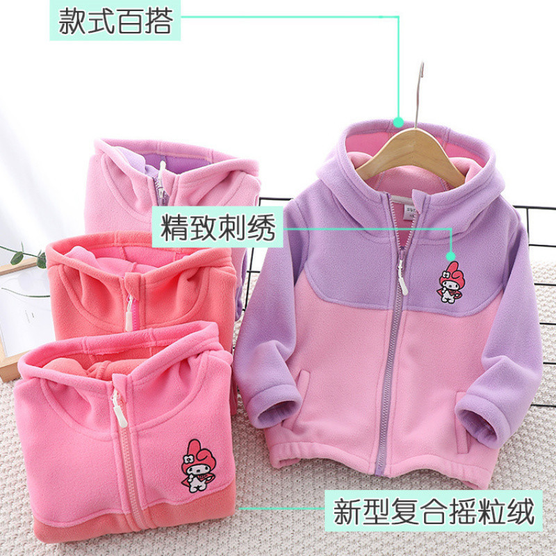 어린 양털 코트 봄과 가을  의 서양식 스웨트 셔츠 기모 두꺼운 지퍼 카디건 여자 양털 탑