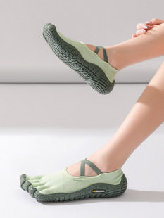 ✅ Summer Refreshing and Breathable Five-Finger Shoes for Indoor Fitness, Silent, Non-Slip, Yoga, Pilates, Skipping Rope, Aerobics