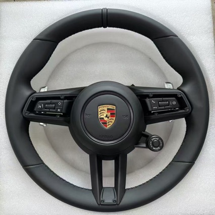 Suitable for Porsche Macan, Cayenne, Panamera, 911, Taycan carbon fiber steering wheel modification new assembly