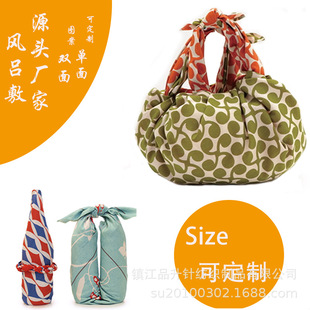 Factory Japanese style portable wooden ring wrapping cloth dragon boat festival Mid-Autumn Festival gift box packing towel wholesale handkerchief square towel