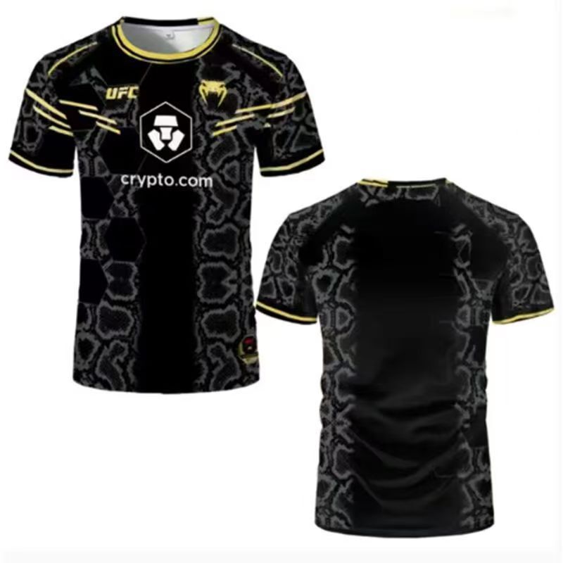 2025 Summer New Ufc Marvel Venom Casual Personality Round Neck Short Sleeve Handsome 3D Digital Printed Men's T-Shirt
