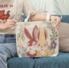Double-sided one-shoulder bag for beloved, with embroidery, the year of the Rabbit