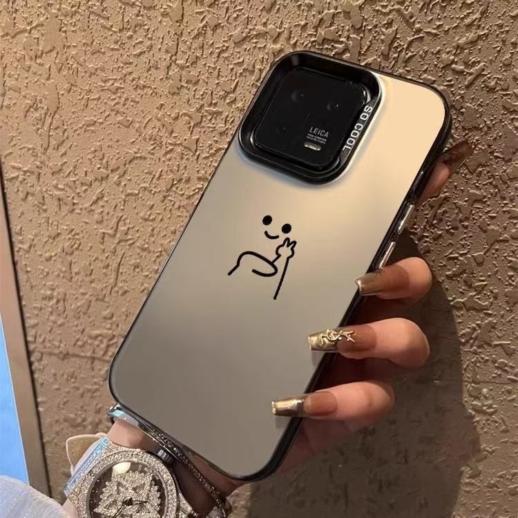 Nueva marca de moda para iPhone 16 funda para teléfono móvil Apple 15promax/14 gesto personalizado anti-caída 13pro12