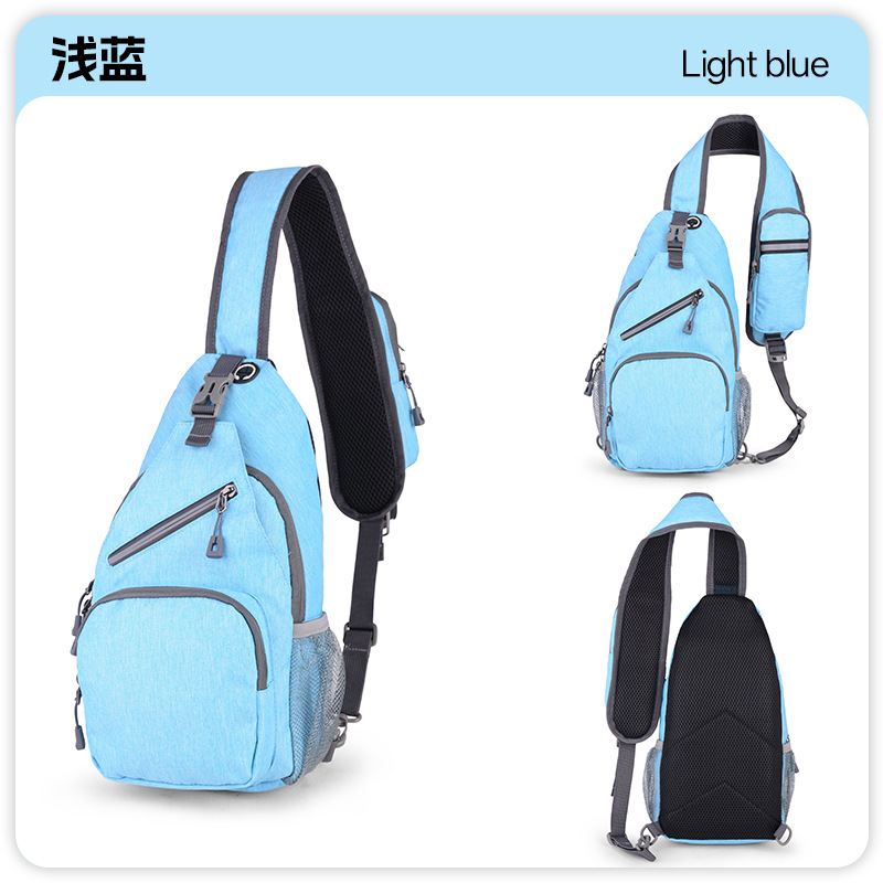 Bolso de pecho casual personalizado transfronterizo al aire libre para hombres Oxford tela nocturna mochila de hombro de moda amplia bolso de hombro