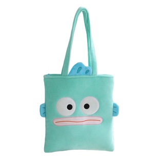 Cartoon Cute Ugly Fish Strange Plush Hand Bag Shoulder Bag Portable Lunch Bag Lunch Box Bag Change Card Bag Key Bag