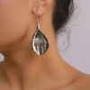 Metal universal earrings, European style, city style