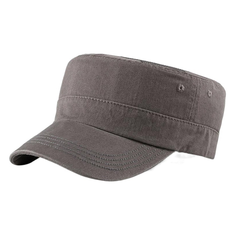 Sombrero de algodón estilo coreano al por mayor sombrero de copa plana para hombre Four Seasons gorra de pico universal para mujer sombrilla de protección solar casual sombrero militar
