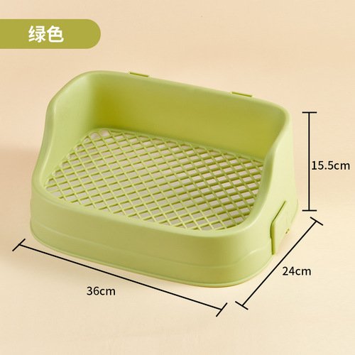 Jesse High Capacity No Clog Pet Litter Box for Small Pets, Mini Litter Box for Hamsters, Rabbits, and Guinea Pigs