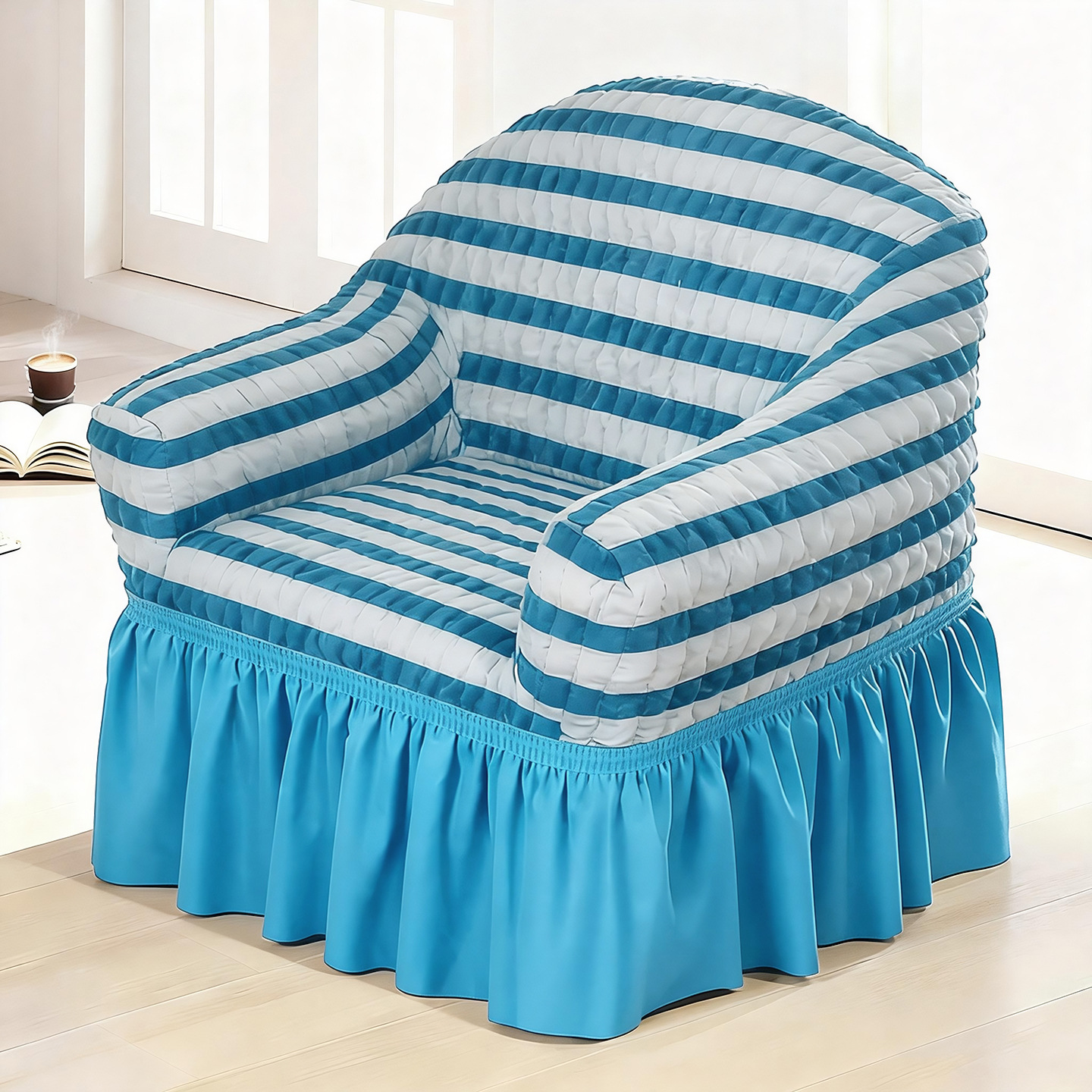 Falda - azul bicolor