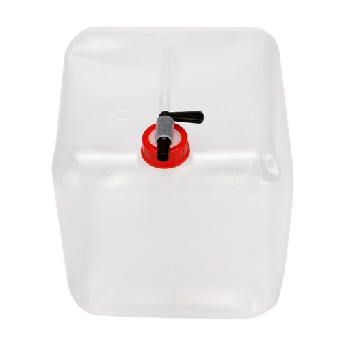 PE outdoor large capacity portable folding car water bag faucet 10L bucket camping water bag 20L food grade