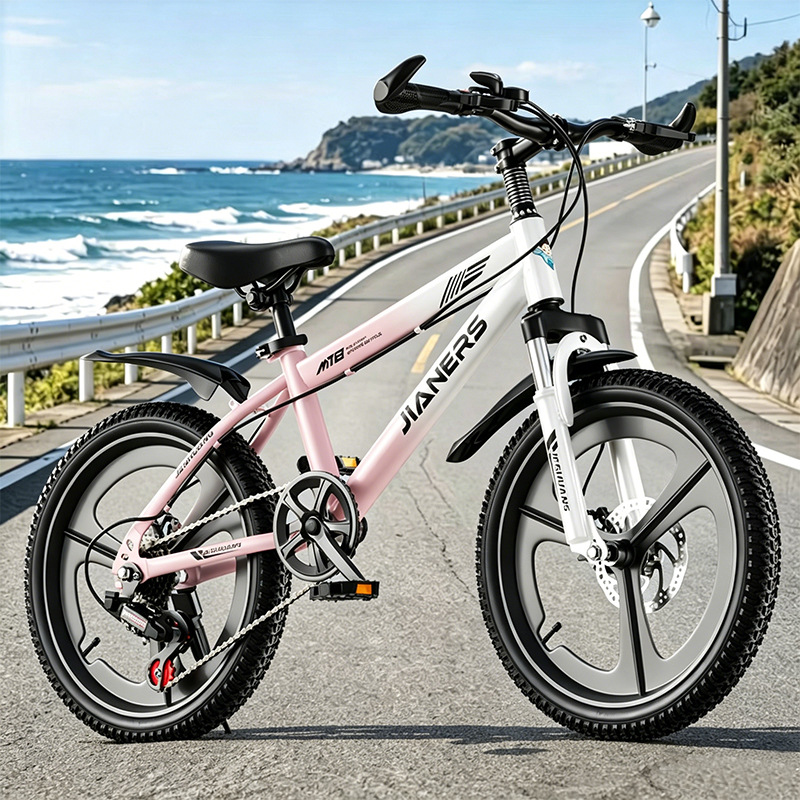 Nuevas bicicletas de 6 - 17 años, niños y niñas, estudiantes de primaria, niños de edad media, niños de velocidad única, bicicleta de montaña adolescente, rodillo de bicicleta image 14