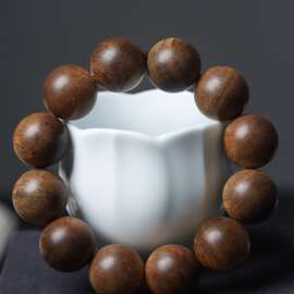 越南芽庄沉香手串天然沉香蜜香花香佛珠手链男女款带证书证书