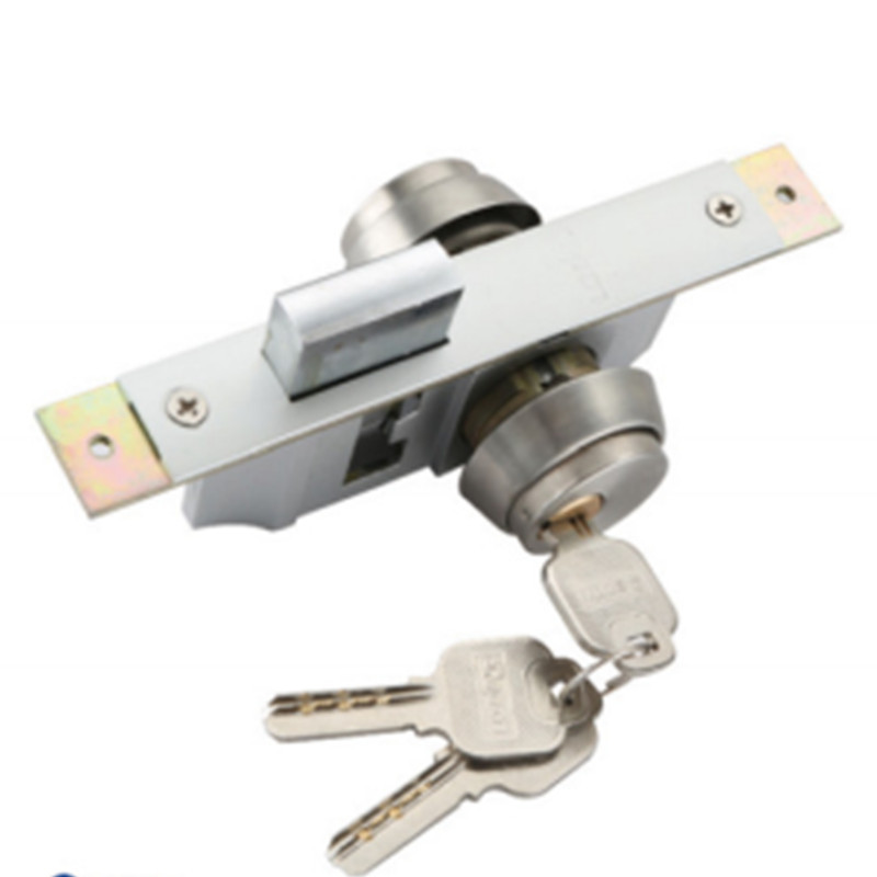 Cerradura de puerta de cristal enmarcado Trabajo de la comida rápida de maidang de la cerradura de Puerta del hurto de la cerradura de puerta del grado C cerradura de puerta de la aleación de aluminio del sur de China invisible