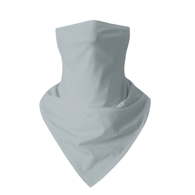 Hielo de verano de seda oreja-Colgante triángulo bufanda máscara de secado rápido transpirable al aire libre de protección solar bufanda multifuncional bufanda mágica