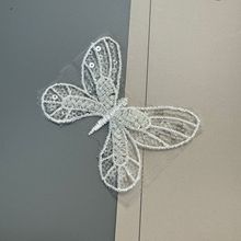 7.5cm电脑钉珠刺绣蜻蜓珠绣花片diy衣服头饰箱包