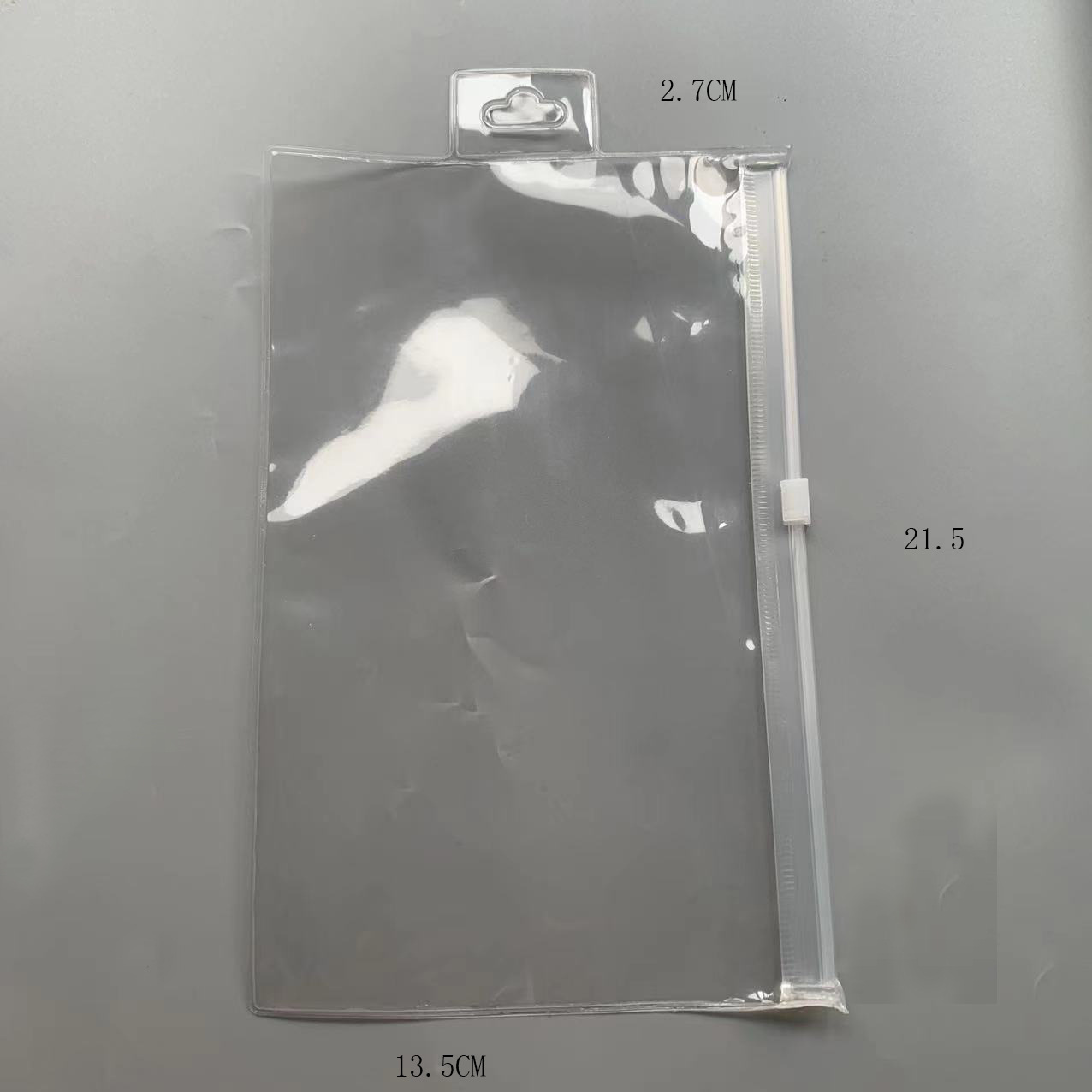 Bolsa de cremallera transparente EVA en polvo, bolsas de maquillaje a prueba de polvo, bolsas de almacenamiento de agujeros portátiles para cosméticos