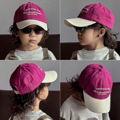秋南 兒童帽子春秋夏季百搭ins男童女童休閒防曬鴨舌帽寶寶棒球帽