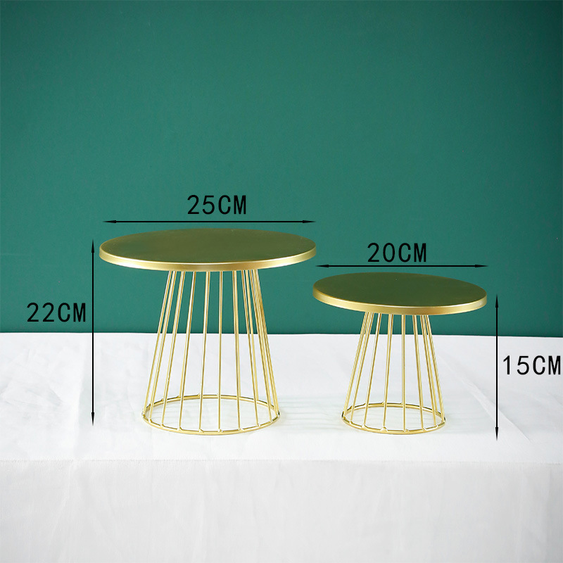 Plato de postre, platos de refrigerio, platos de bodas de hierro forjado, estantes de pasteles, pasteles, pasteles, frutas, bandejas de exhibición de refrigeración