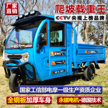 工程续航快递封闭大功率拉山区摆摊载重货三轮车爬坡王大功三轮车