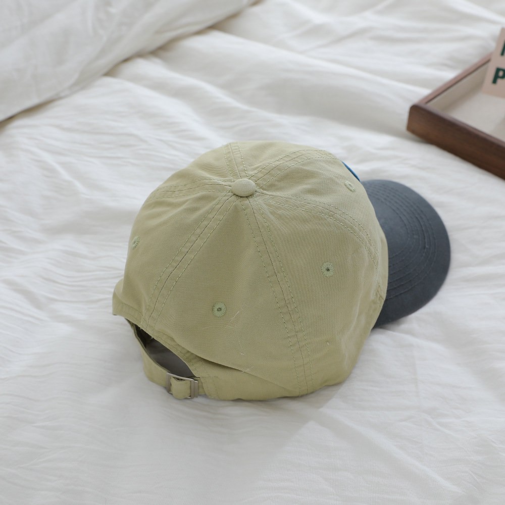 Sombreros de boca de pato para niños primavera y verano nuevo gorro transpirable delgado secado rápido gorro lindo panda bordado gorra de béisbol bebé