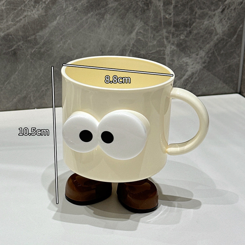 Taza de enjuague bucal Taza de lavado de dientes de dibujos animados para el hogar Taza de cepillo de dientes de lujo ligero para parejas de alta gama Taza de cepillo de dientes para estudiantes