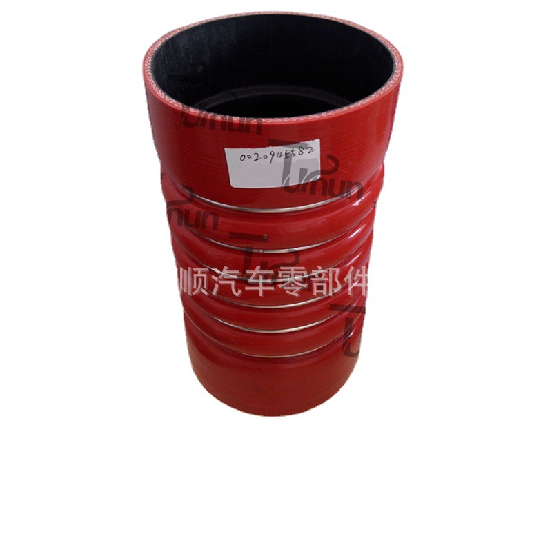 生产汽车0020945582硅胶管5钡6环波纹硅胶管Benz卡车