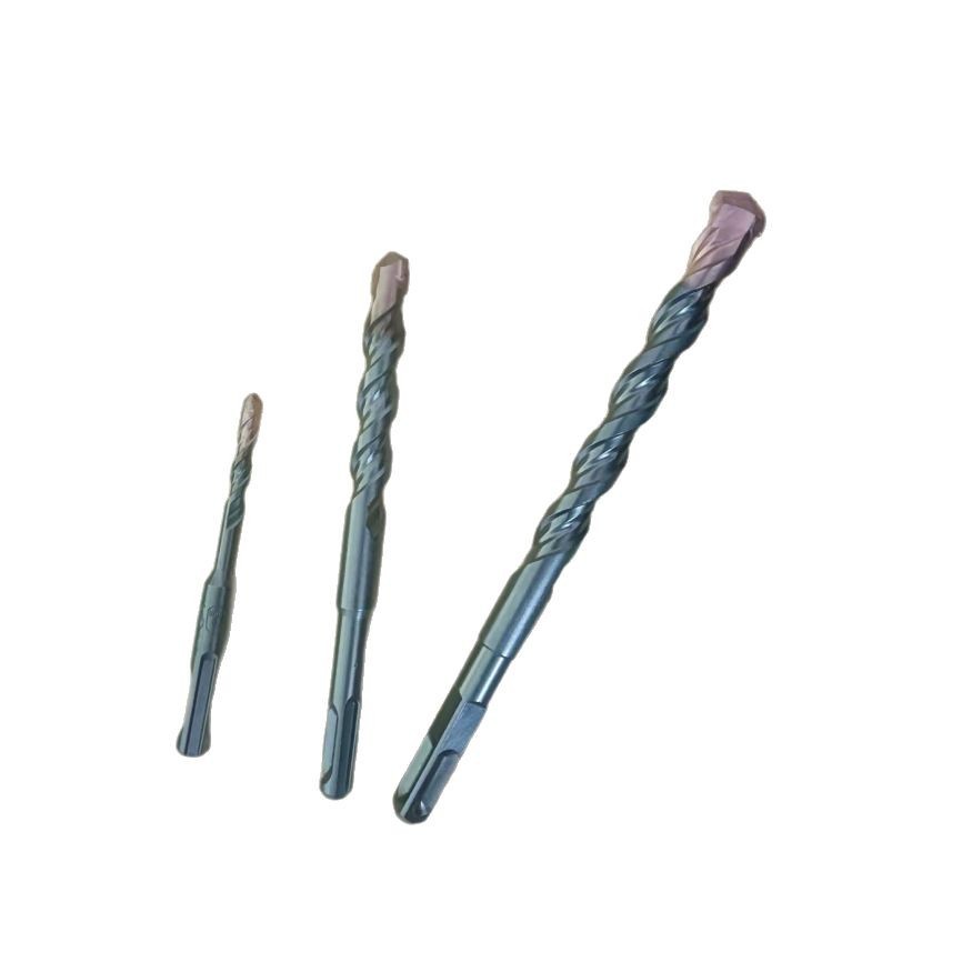 电锺冲击钻钻头高硬度圆柄方柄转钻万能头电垂锤头混凝土打孔6mm