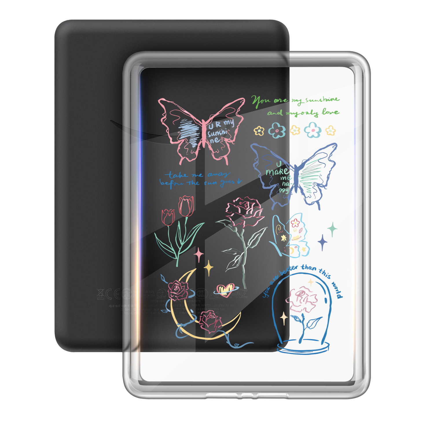 Aplicable en stock para 2024 Kindle Paperwhite6543 acrílico transparente caja protectora pintada caja única