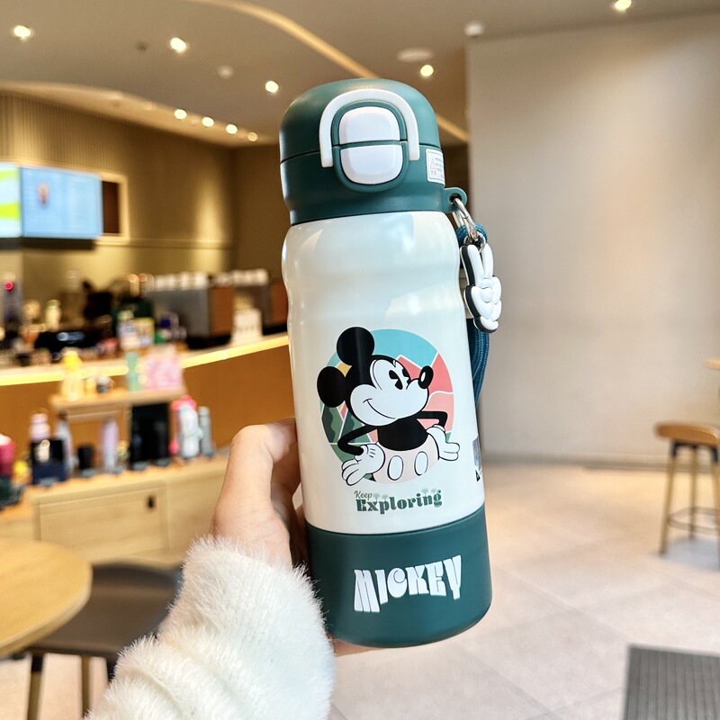 库洛米水杯儿童保温杯女孩双饮杯2025学生上学专用水壶316食品级|undefined