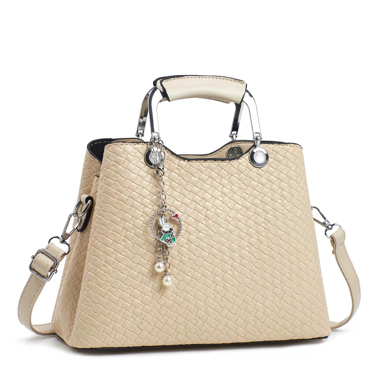 Bolso de mensajero de un solo hombro simple y de moda para mujer todo-fósforo 2025 nuevo bolso de mano vertical para mujer