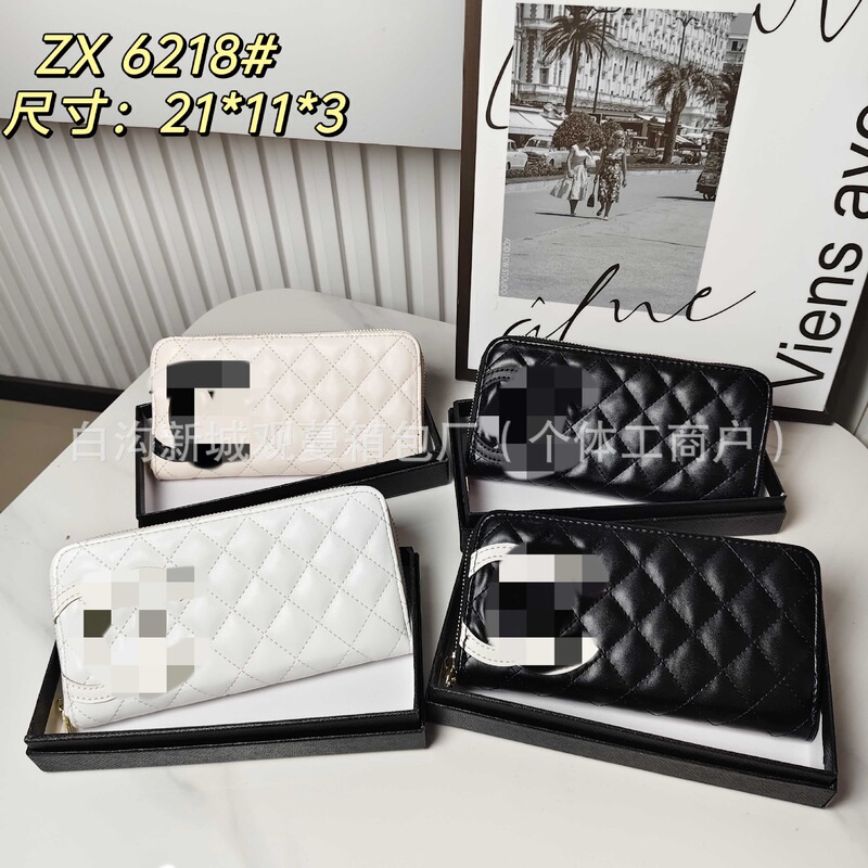 New women's long wallet, zippered clutch, multi-card slots, large capacity, coin and phone pouch, Kangpeng bowling style New women's long wallet, zippered clutch, multi-card slots, large capacity, coin and phone pouch, Kangpeng bowling style
