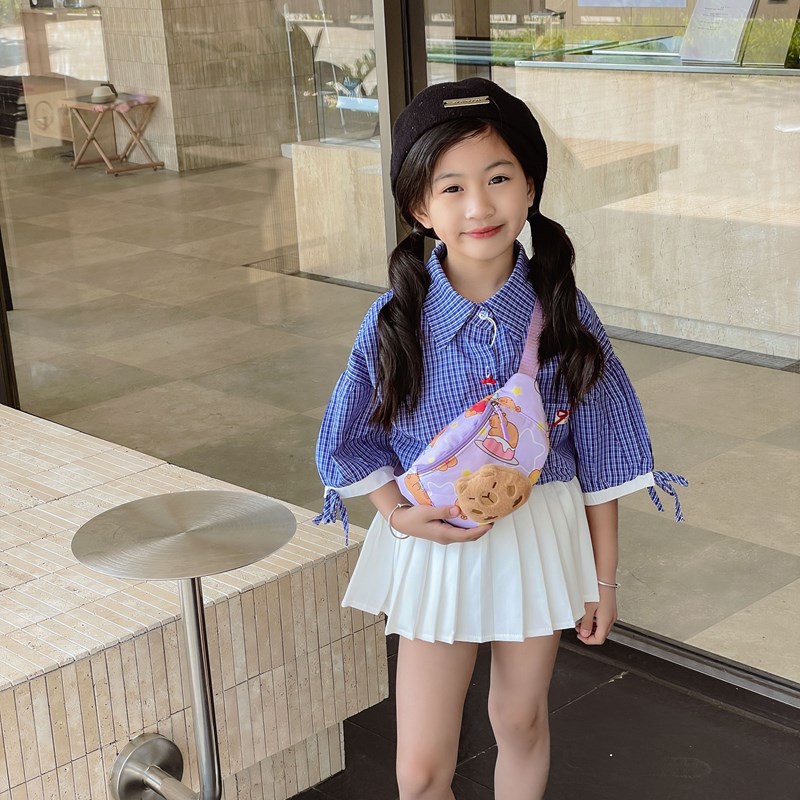 Bolso de pecho para niños y niñas lindos de dibujos animados, lindo y divertido Kapibala, bolso de mensajero para niños, nuevo bolso para niños con estampado de estilo occidental