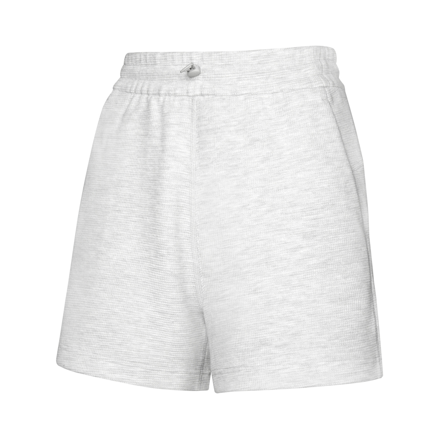 Women's waffle-knit loose yoga shorts detail 3
